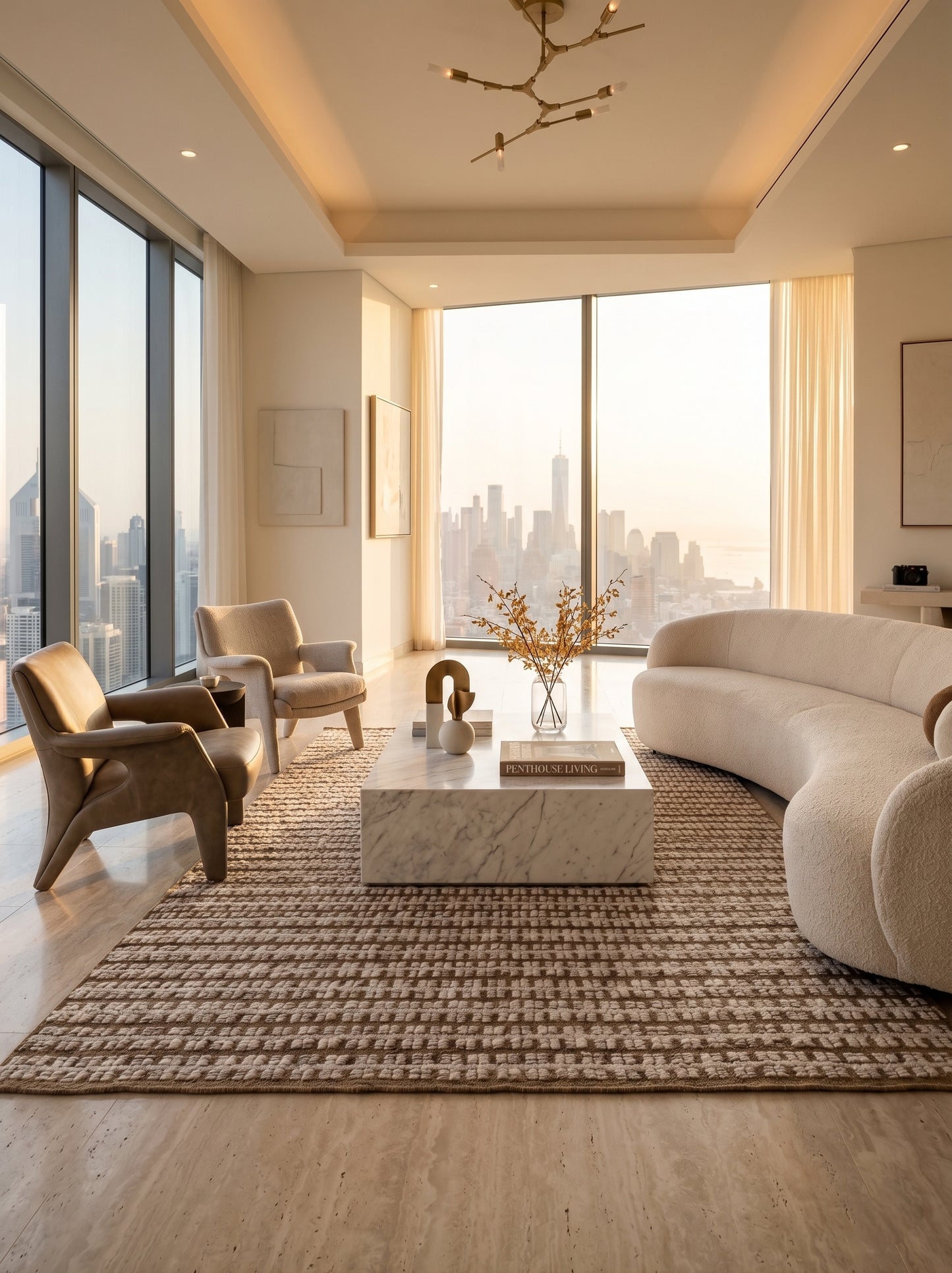 Sedona Striped Flatweave Rug | Eco-Friendly Jute & Soft Wool