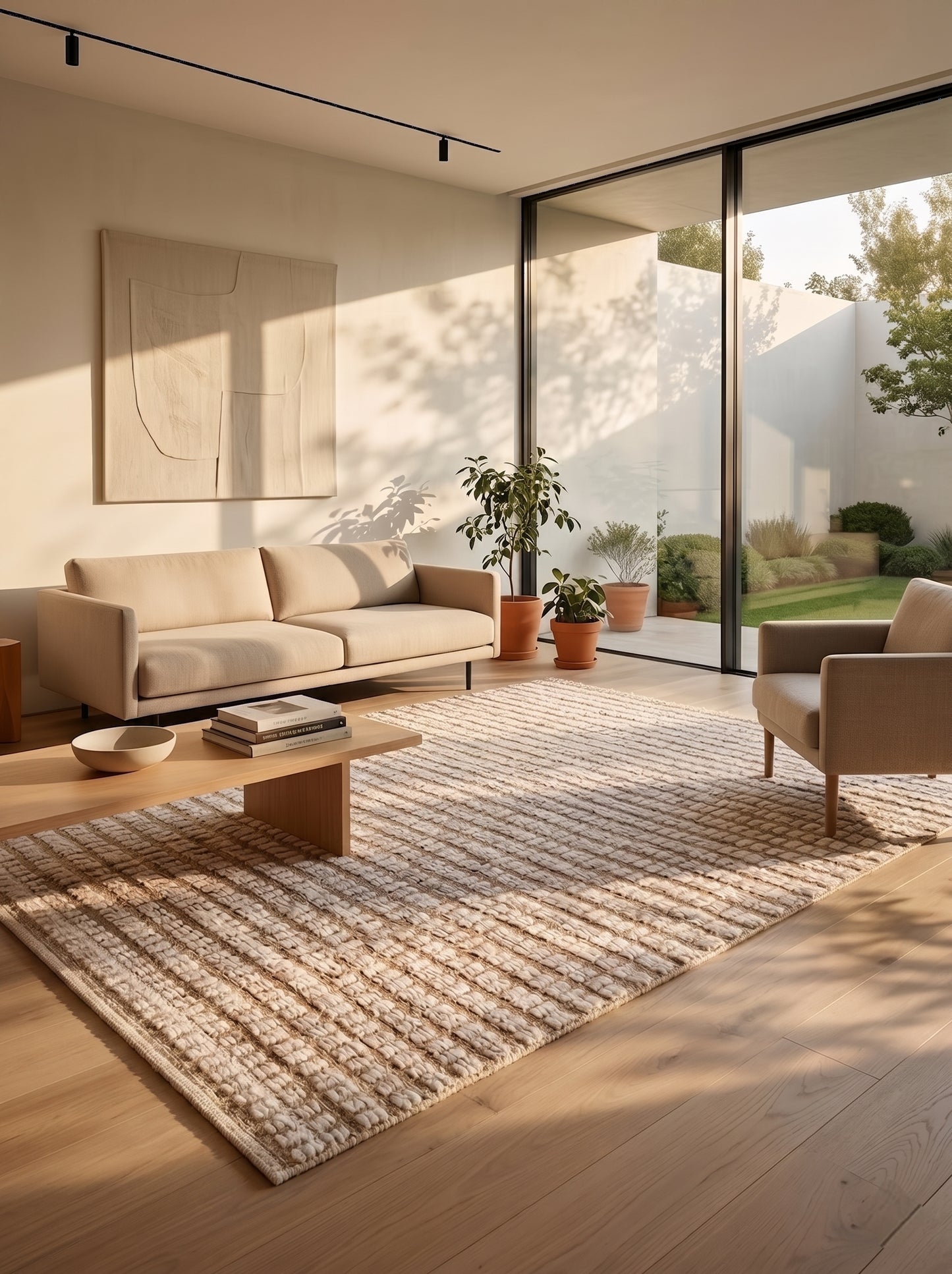 Sedona Striped Flatweave Rug | Eco-Friendly Jute & Soft Wool