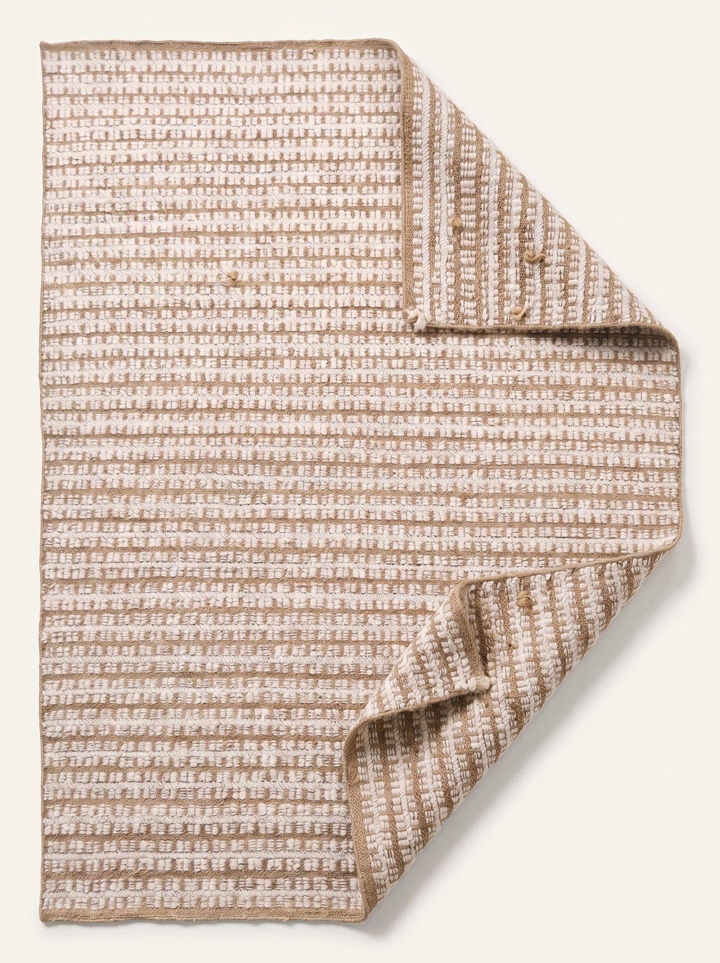 Sedona Striped Flatweave Rug | Eco-Friendly Jute & Soft Wool
